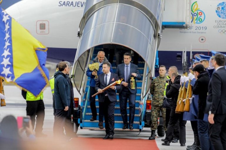 Olimpijska baklja stigla u Bosnu i Hercegovinu