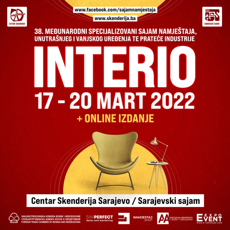 Sajam Interio 2022. i u Skenderiji i online